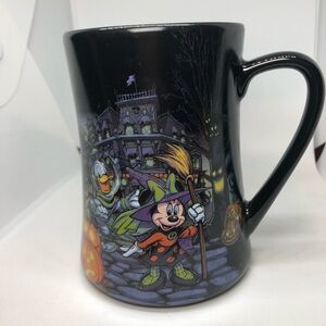 Disney Parks Happy Halloween Mug Cup Mickey and Friends Pumpkins Vampire Costume